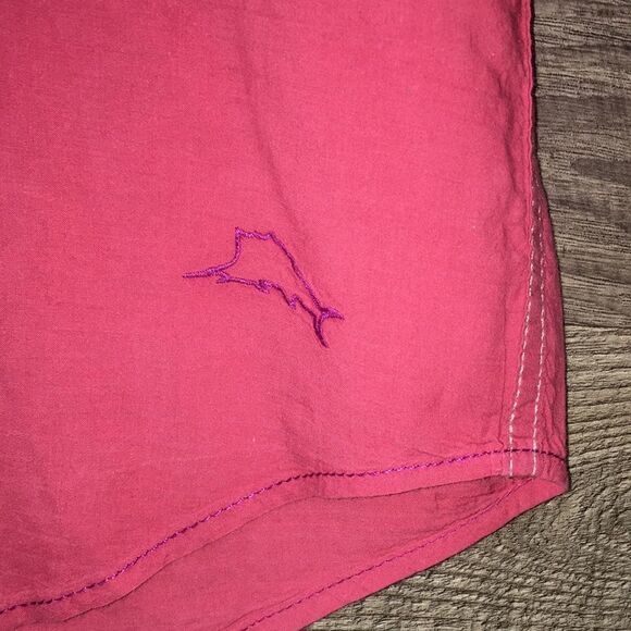 SUNDAY RED Tommy Bahama Big man casual summer Hawaii SHORT SLEEVE PARTY shirt - Picture 2 of 3